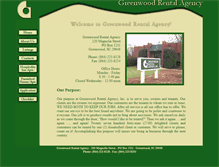Tablet Screenshot of greenwoodrentalagency.com